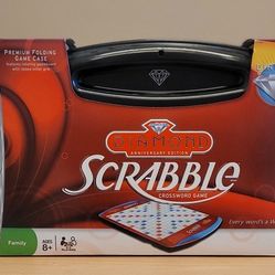 New Limited Diamond Anniversary Edition  - Scrabble with Premium Folding Game Case