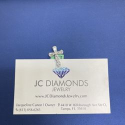 Pendant Cross Diamonds 14k 