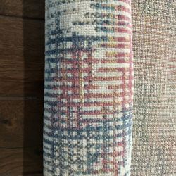 Nomad Abstract Crackle pink-multi rug 5'x7'