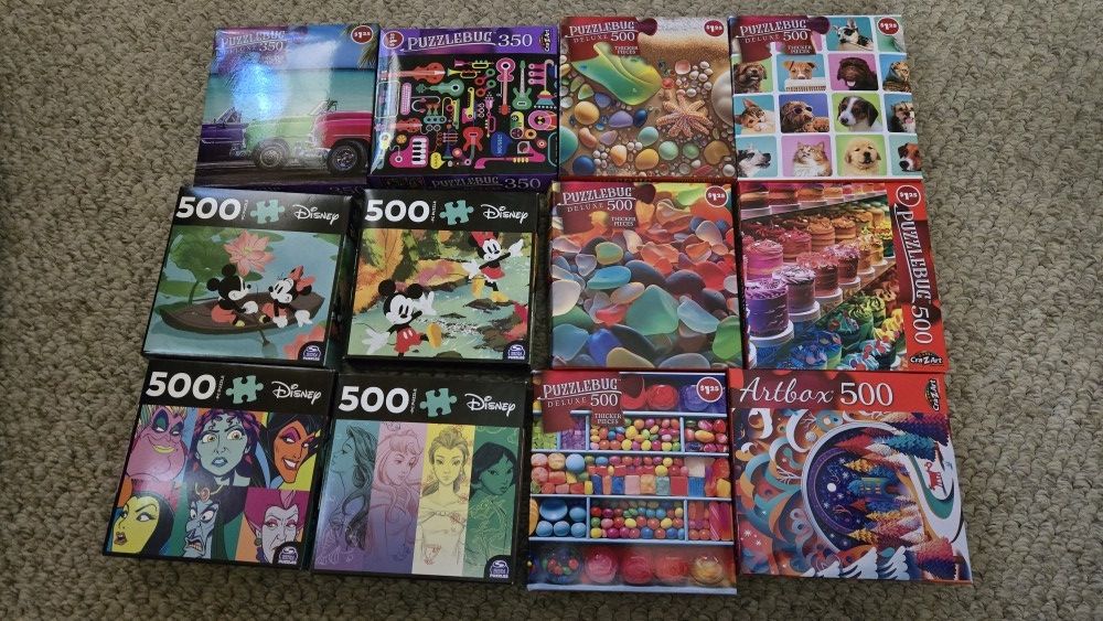 Puzzle - Bag Of Puzzles - 350 To 500 Pieces