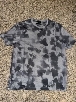 Ted Baker Shirt Black Grey Camo Regular 3 Medium  Brand New