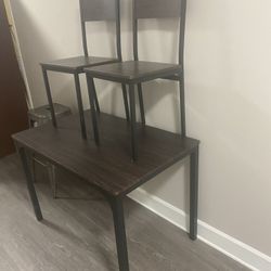 2 Chairs & Table