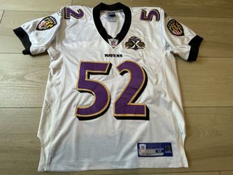 2005 Ray Lewis Baltimore Ravens 10th Anniversary Reebok Jersey Size Adult Medium