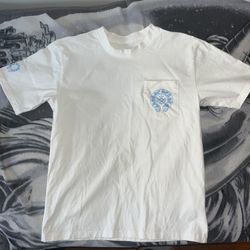 Chrome heart white/Blue cross (Size Medium)