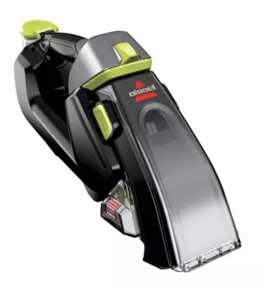 BISSELL Pet Stain Eraser Plus - 3182: Portable Handheld Carpet Cleaner, Cordless, Rechargeable, Lightweight, Black