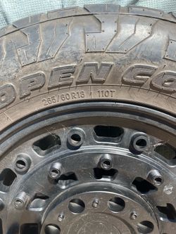 Set of 4 Luxury 18” Rims w/ Toyo Open Country Tires 265/60R18