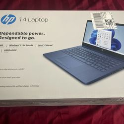 HP Stream 14-CF2111WM 14'' (64GB eMMC Intel Celeron N4120 4GB RAM) Laptop - Blue