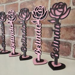 Unique Custom Wooden Rose Decor
