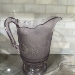 Antique Glass Pitcher