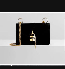 Brand New Chloe Black Crossbody  Aby Chain Bag