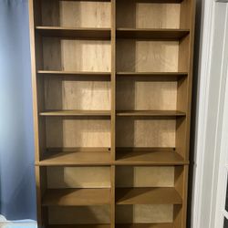 Wooden bookshelf