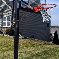 Lifetime 54 inch in ground basketball hoop, adjustable basketball court 
