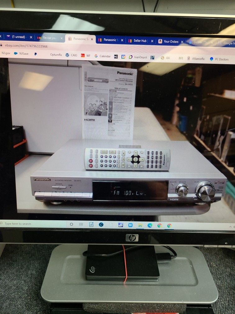 Panasonic SA-XR70 HDMI AV Control Receiver 6.1 DTS Surround