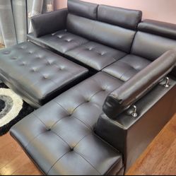 COMFY NEW IBIZA SECTIONAL SOFA AND OTTOMAN SET ON SALE ONLY $899. IN STOCK SAME DAY DELIVERY 🚚 EASY FINANCING 