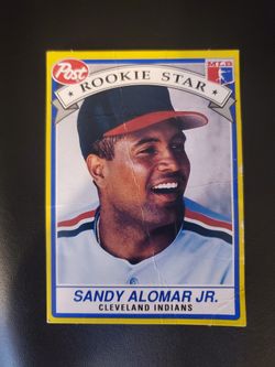 Sandy Alomar Jr. 1991 Post Cereal Rookie Baseball Card