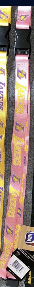 Pink Lakers Landyard