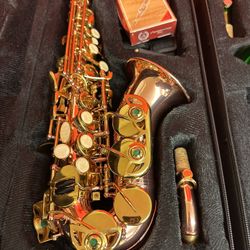 Nice Rose Curved Soprano Saxophone with New Box of Reeds $380 Firm