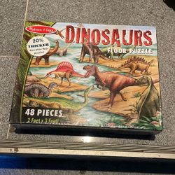 Melissa & Doug Dinosaurs 48-Piece 2ft X 3ft Jumbo Pieces Floor Puzzle  NEW
