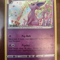 Pokemon Espeon SWSH174 Sword & Shield Black Star Promo Cosmos Holo LP/NM