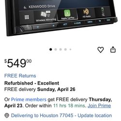 Kenwood Excelon Radio 