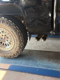 3 inch truck exhaust side exit muffler / exhaust