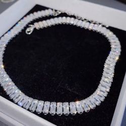 Cz Choker Style Necklace 