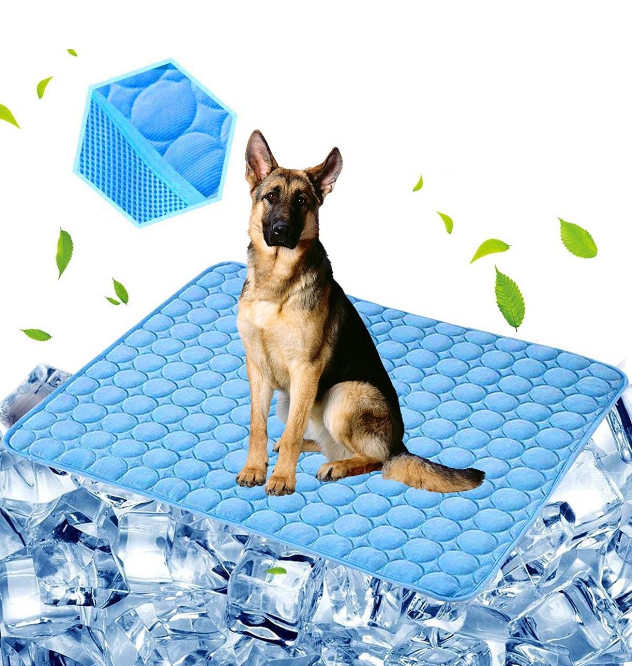 Dog Cooling Mat Pet Cooling Pads Dogs & Cats Pet Cooling Blanket for Outdoor Car Seats Beds, 40” x 28”
