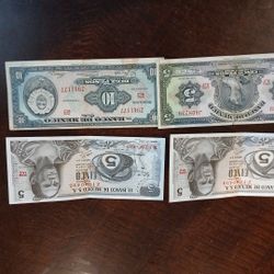 Vendo 4 Billetes De Colecio A 30 Cada Uno En Muy Buena Condicion