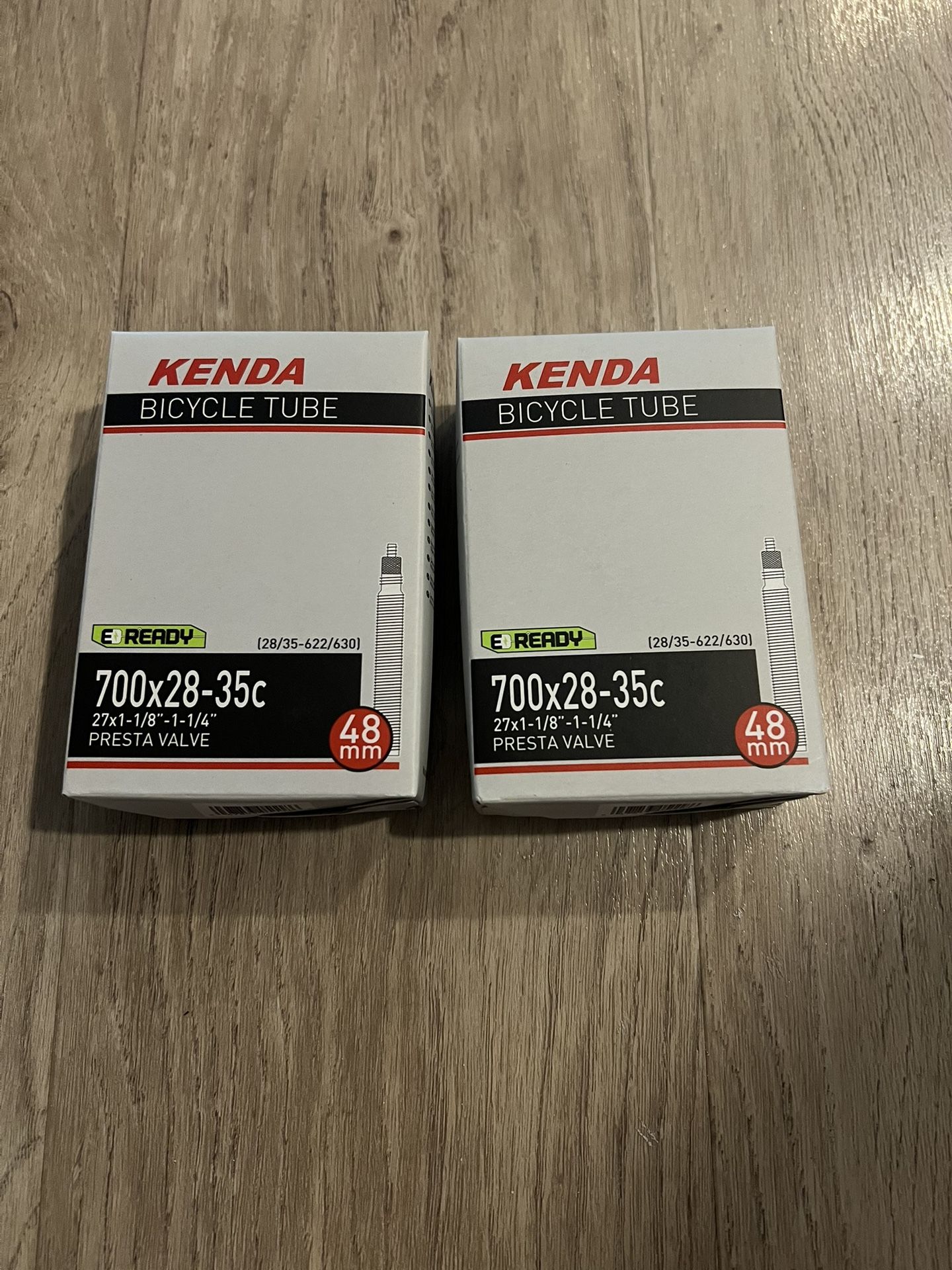 2 Kenda Bicycle Tube - 700C x 28-35C - 48mm Presta