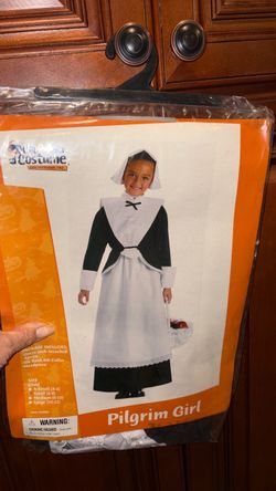 Pilgrim girl child girls Halloween costume size 6–8 new