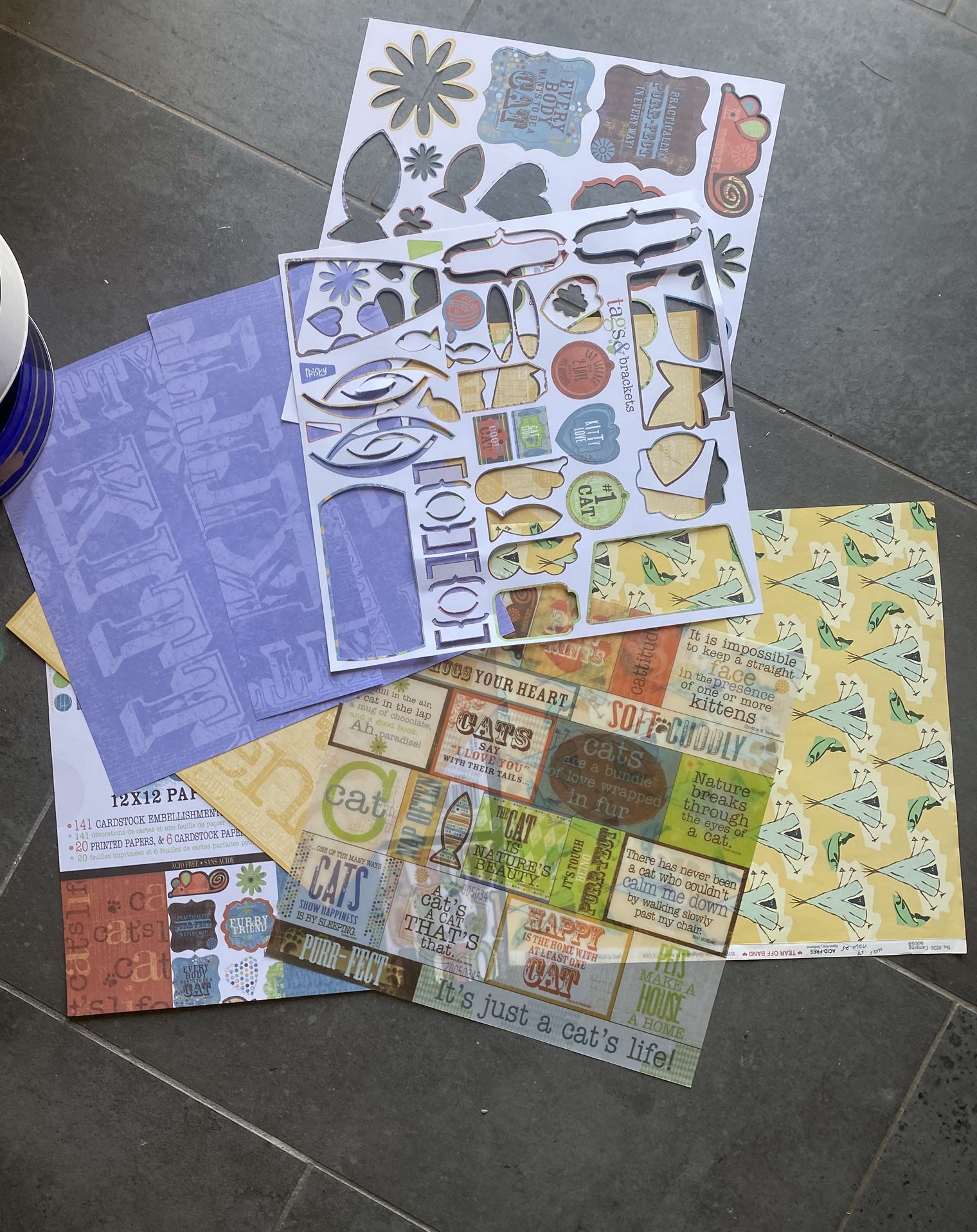 Free Cat Themed Scrap Book Sheets. Some Of The Tag Sheets Are Missing But The Rest Is In Good Shape Pick Up At 19th Ave And Glendale