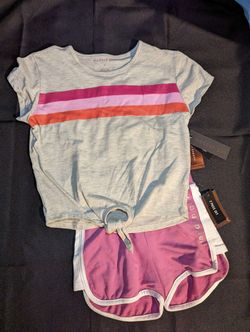 New Madden Girl 2pc Shirt And Pink Shorts Set