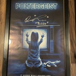 11 BY 17 AUTOGRAPHED POLTERGEIST POSTER