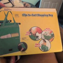 Clip-to-Cart Shopping Bag