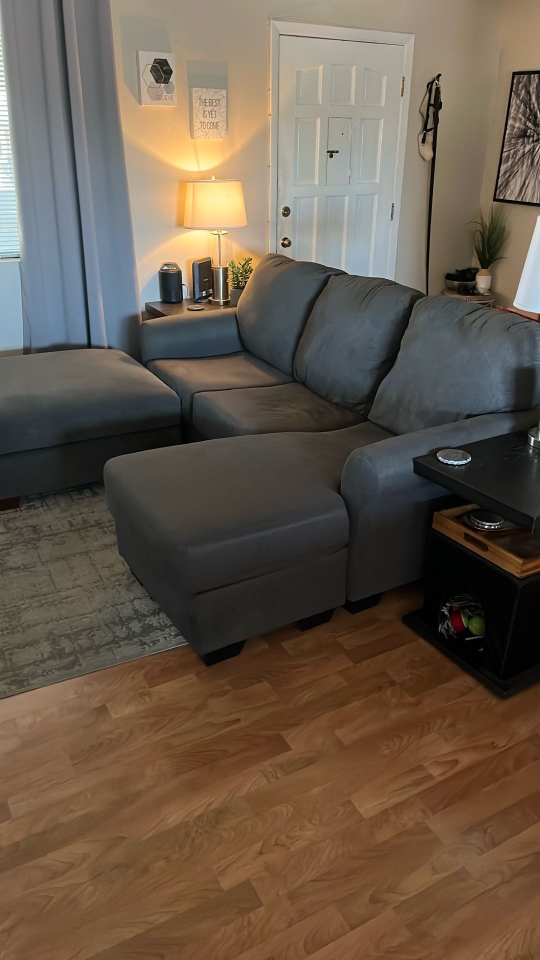 Couch With 2 End tables, Coffee Table, And Ottoman