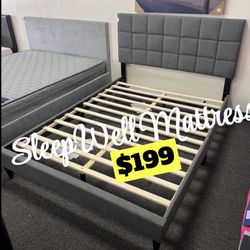 Queen size bed frame only