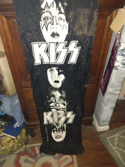 1988 Kiss Banner In Good Condition