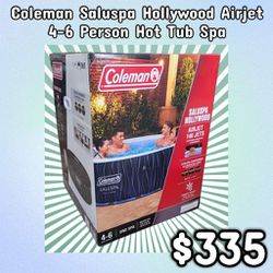 NEW Coleman Saluspa Hollywood Airjet 4-6 Person Hot Tub Spa: njft 