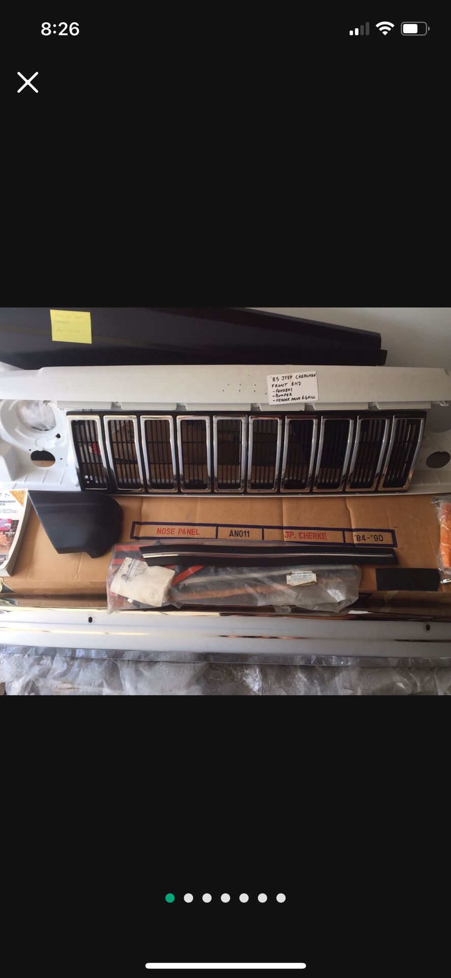 Jeep Cherokee front end replacement parts