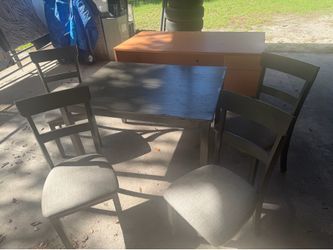 Wood Table with 4 chairs