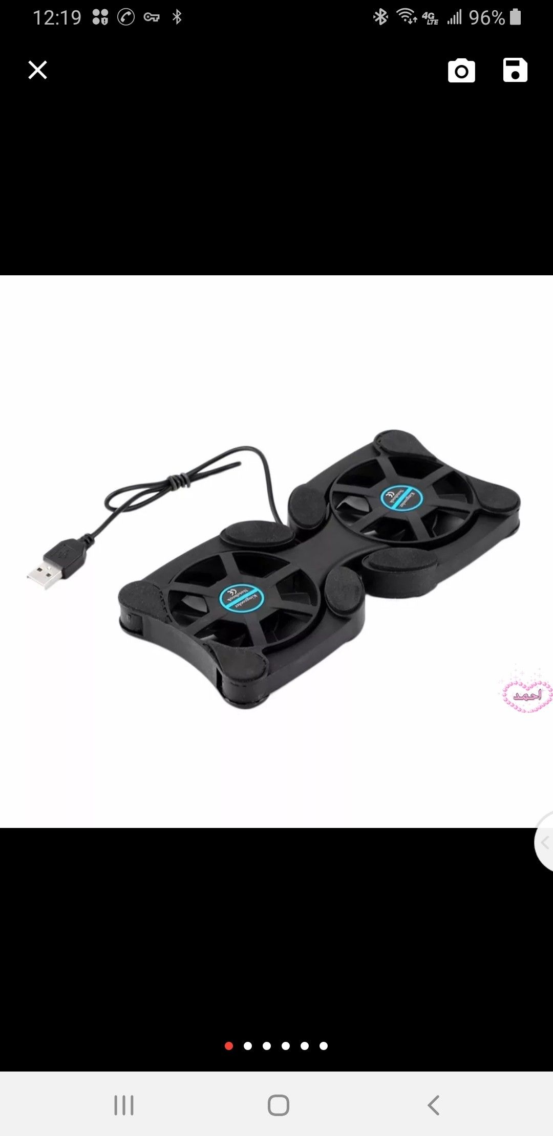 2 USB Port Mini Octopus Laptop Fan Cooler Cooling Pad Folding Coller Fan