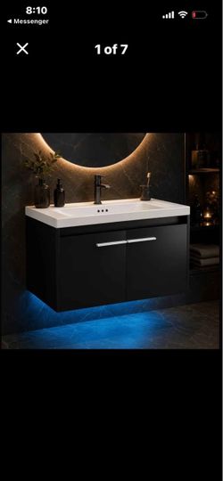 Hanging Bathroom Vanity Cabinet