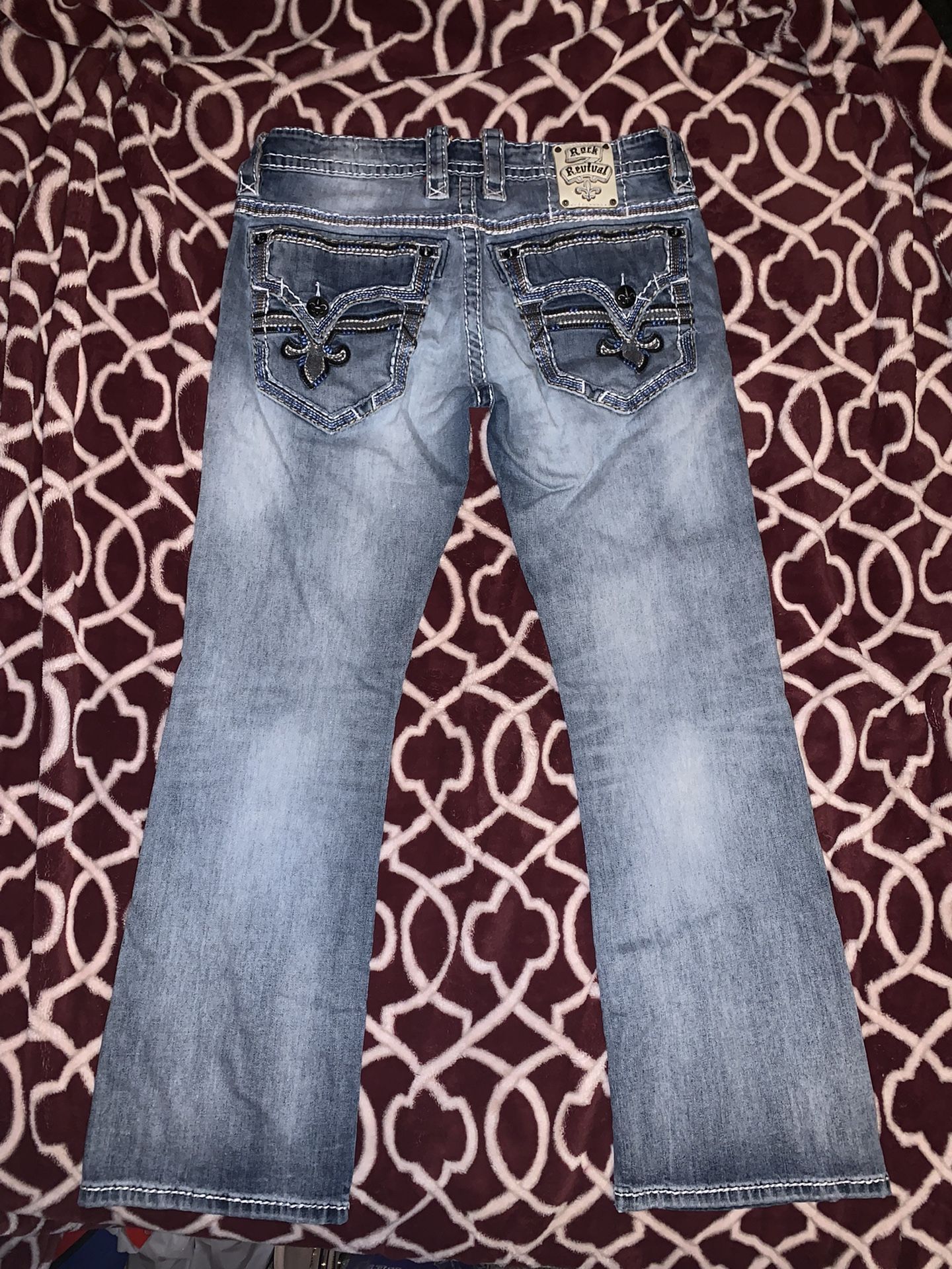 Mens Rock Revival Jeans