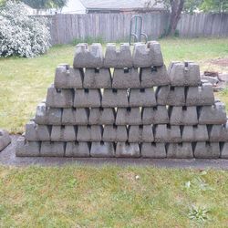 Wood Deck Concrete Blocks
