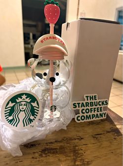 Starbucks Bear Glass Cup