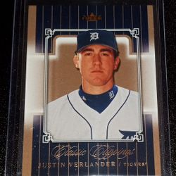 Detroit Tigers Justin Verlander Rookie Card 