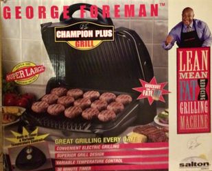 Like New George Foreman XL Indoor/Outdoor Electric Grill
