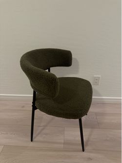 Elegant modern aesthetic green chair