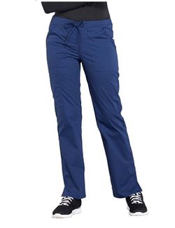 Scrub Work wear drawstring Navy Pant Straight Leg