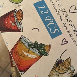 Popotes De Cristal Reusables Nuevos